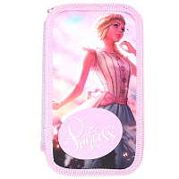 Пенал двухсекционный SOFT тканевый торец 190/105 "PURPLE PRINCESS"